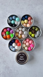 Stitch Stopper tins - round balls