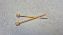 Load image into Gallery viewer, mini wooden knitting needles